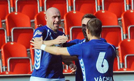 Slavia - Liberec (Gólová radost tajnera).