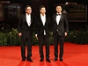Reisér Andrew Lau a herci Donnie Yen se Shawnem Yuem na festivalu v Benátkách