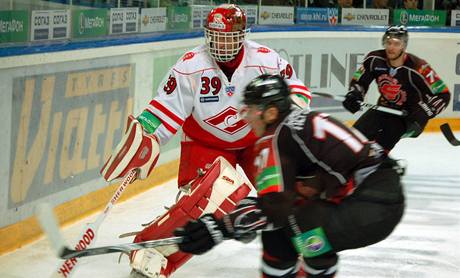 Omsk - Spartak (Haek v akci).