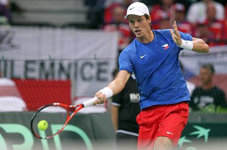 Davis Cup: Srbsko - esko (Tomá Berdych)