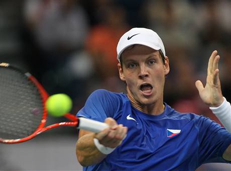 Davis Cup: Srbsko - esko (Tomá Berdych)