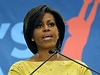 Michelle Obamová hovoí o své kampani 'Hejbej se!'.