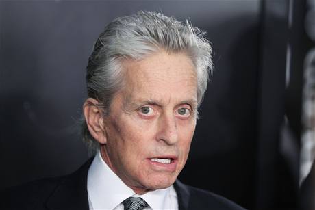 Herec Michael Douglas na premiée pokraování filmu Wall Street.