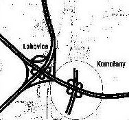 Mapa - kiovatka Komoany