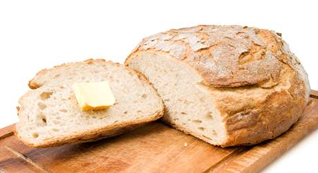 Chléb s máslem - ilustraní foto.
