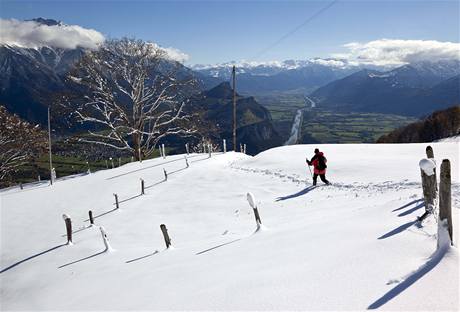První sníh napadl i ve výcarsku