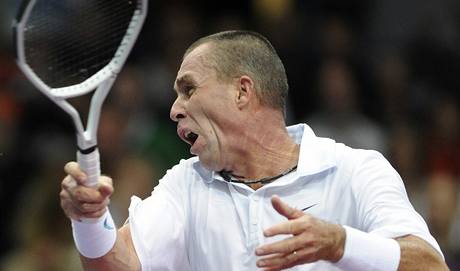 Ivan Lendl v akci.