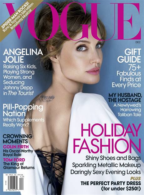 Angelina Jolie na oblce prosincovho Vogue