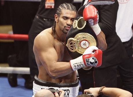 David Haye s pásem pro ampióna organizace WBA