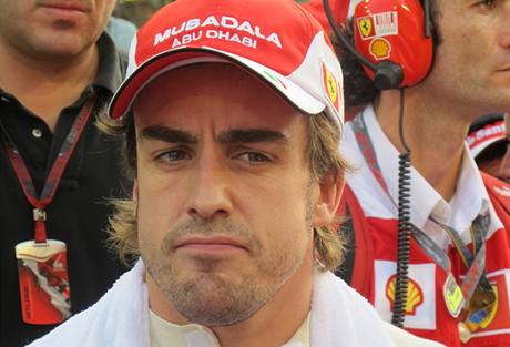 Zklamaný Fernando Alonso.