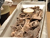 Pohled do rakve s ostatky Tycho Braha 