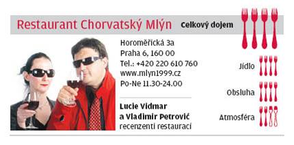 Hodnocen - restaurace Chorvatsk mln