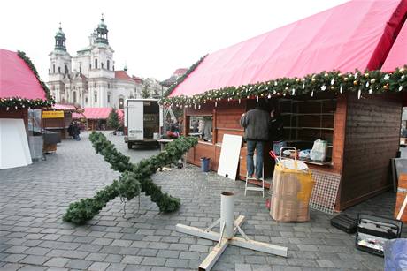 Vnon trhy na Staromstskm nmst - ilustran foto.