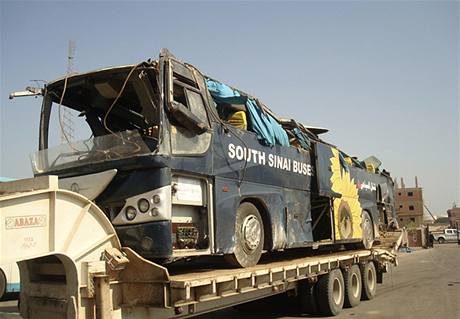 Hvarovaný egyptský autobus