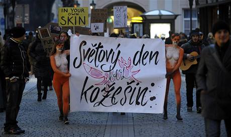 V Praze se protestovalo proti koeinovému prmyslu