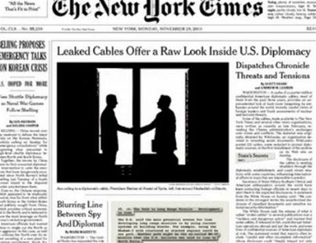 Titulní strana deníku New York Times 