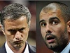 José Mourinho (vlevo) a Pep Guardiola.