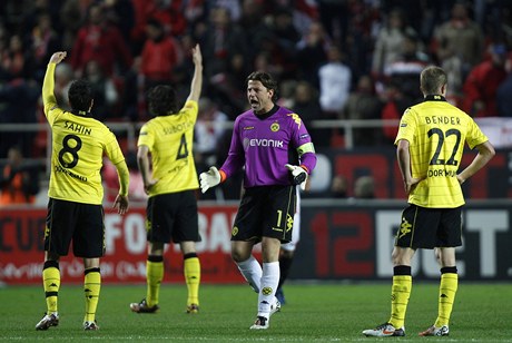 Fotbalisté Dormundu (branká Roman Weidenfeller)