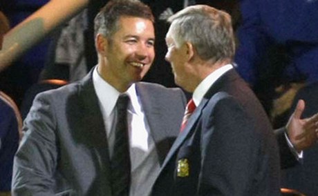 Darren a Alex Ferguson.