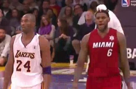 Kobe Bryant a LeBron James.