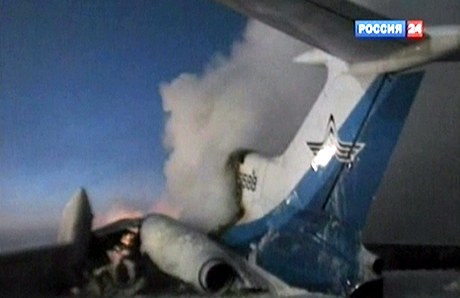 Nehoda ruského letadla.