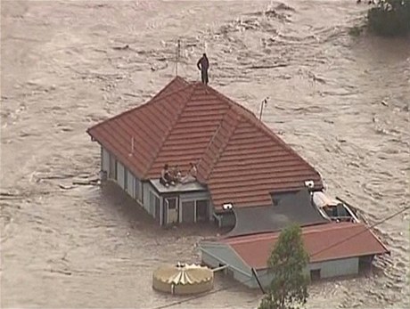 Záplavy v Austrálii - Grantham.