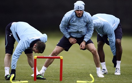 David Beckham u trnuje v Tottenhamu.