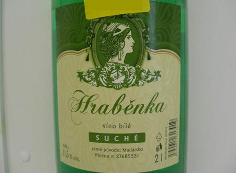 Bílé víno Hrabnka
