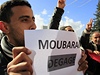 "Pry s Mubarakem!" Protivládní protesty v Káhie.