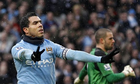 Manchester City - West Bromwich (Tévez).