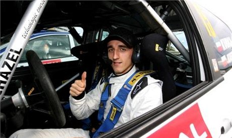 Robert Kubica na startu Rally Andorra.