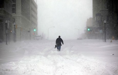 Na USA se valí snhová boue (Tulsa)