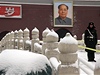 Peking, který trápila velká sucha, zasypal sníh.