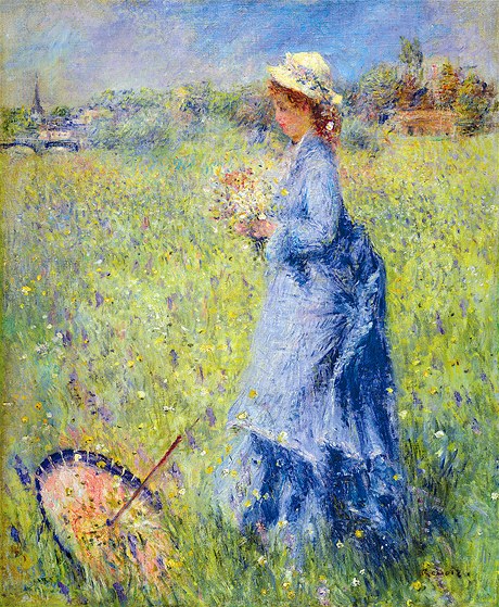 Renoirv obraz zachycuje manelku jeho ptele Camille Monetovou.