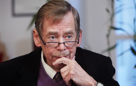 Václav Havel pi rozhovoru pro LN