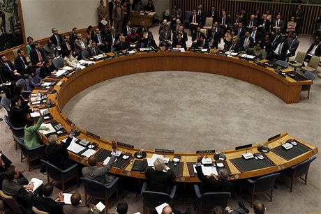 Zasedn Rady bezpenosti OSN v New Yorku. 