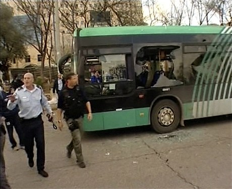 V Jeruzalm explodoval autobus.