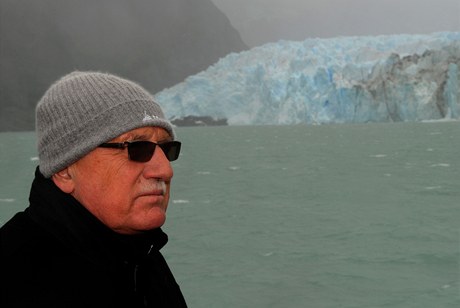 Vclav Klaus u patagonskch ledovc