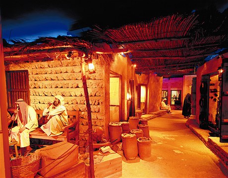 Replika pvodn arabsk vesnice Heritage Village.