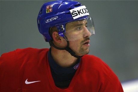 Tom Plekanec na trninku.