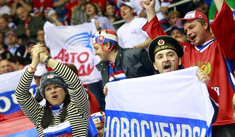 Kanada - Rusko (radost ruských fanouk).