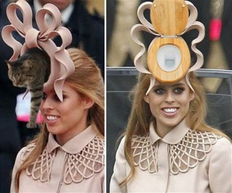 Mnozí povaují klobouk princezny Beatrice za ílený a vymýlejí s ním rzné variace.