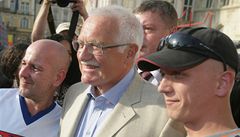 Václav Klaus s fanouky