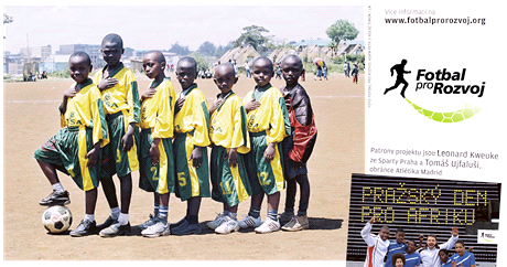 Grafika: fotbal v Nairobi.