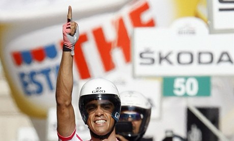 Alberto Contador na Giro dItalia.