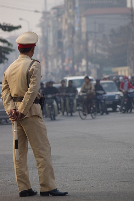 Policista ve Vietnamu (ilustraní foto)