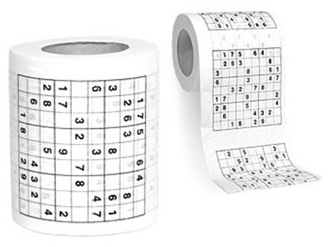 Toaletn papr s motivem Sudoku