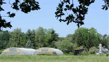 Sklenky na farm Grtnerhof, odkud se pr  nkaza bakteri EHEC