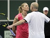 Andre Agassi a Steffi Grafová pi exhibici v Praze.