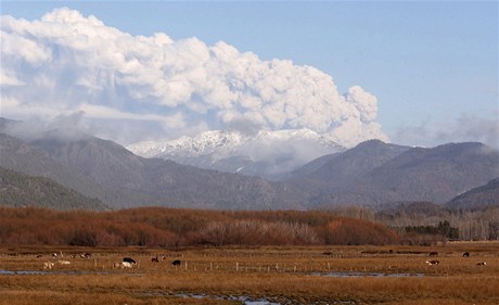 Chilská sopka Puyehue